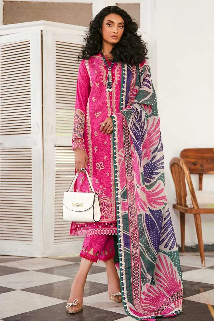 02 Bright Fuchsia Iris Lawn Spring Summer Collection