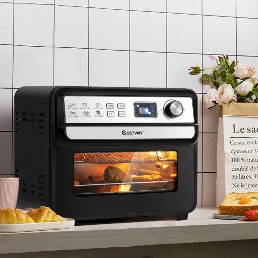 12-in-1 23 QT Digital Toaster Air Fryer Oven Rotisserie with 9 Accessories