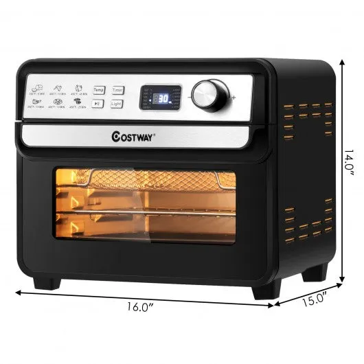 12-in-1 23 QT Digital Toaster Air Fryer Oven Rotisserie with 9 Accessories