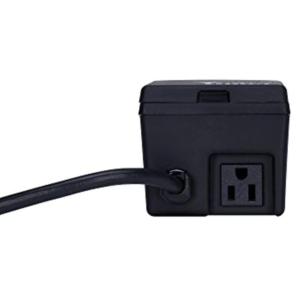 15 Amp 120-Volt 24-Hour Outdoor Mechanical Timer Switch Black