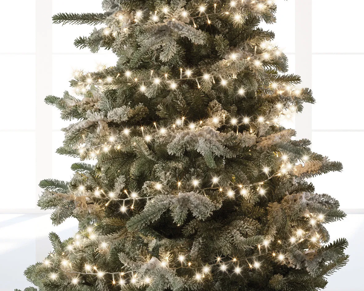 1500 LED Compact Tree Lights Warm white clear wire