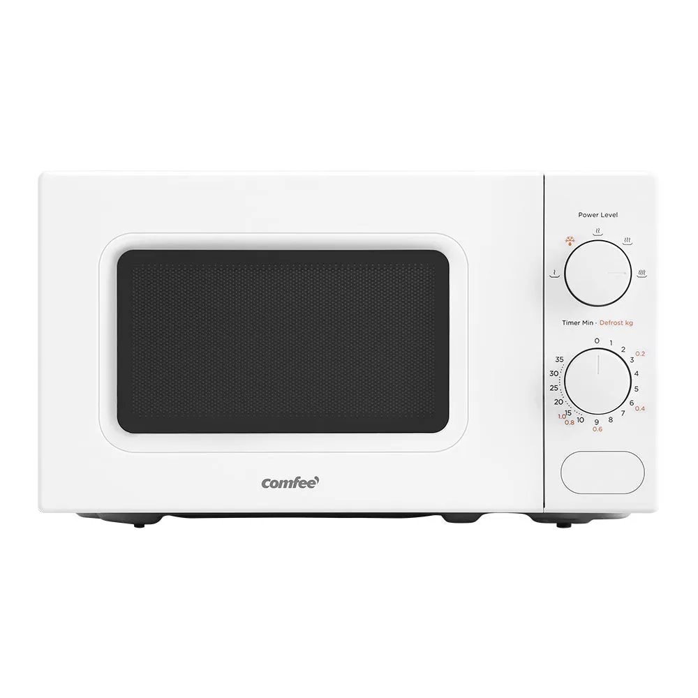 20L Microwave Oven 700W Countertop Kitchen Cooker stoneware White