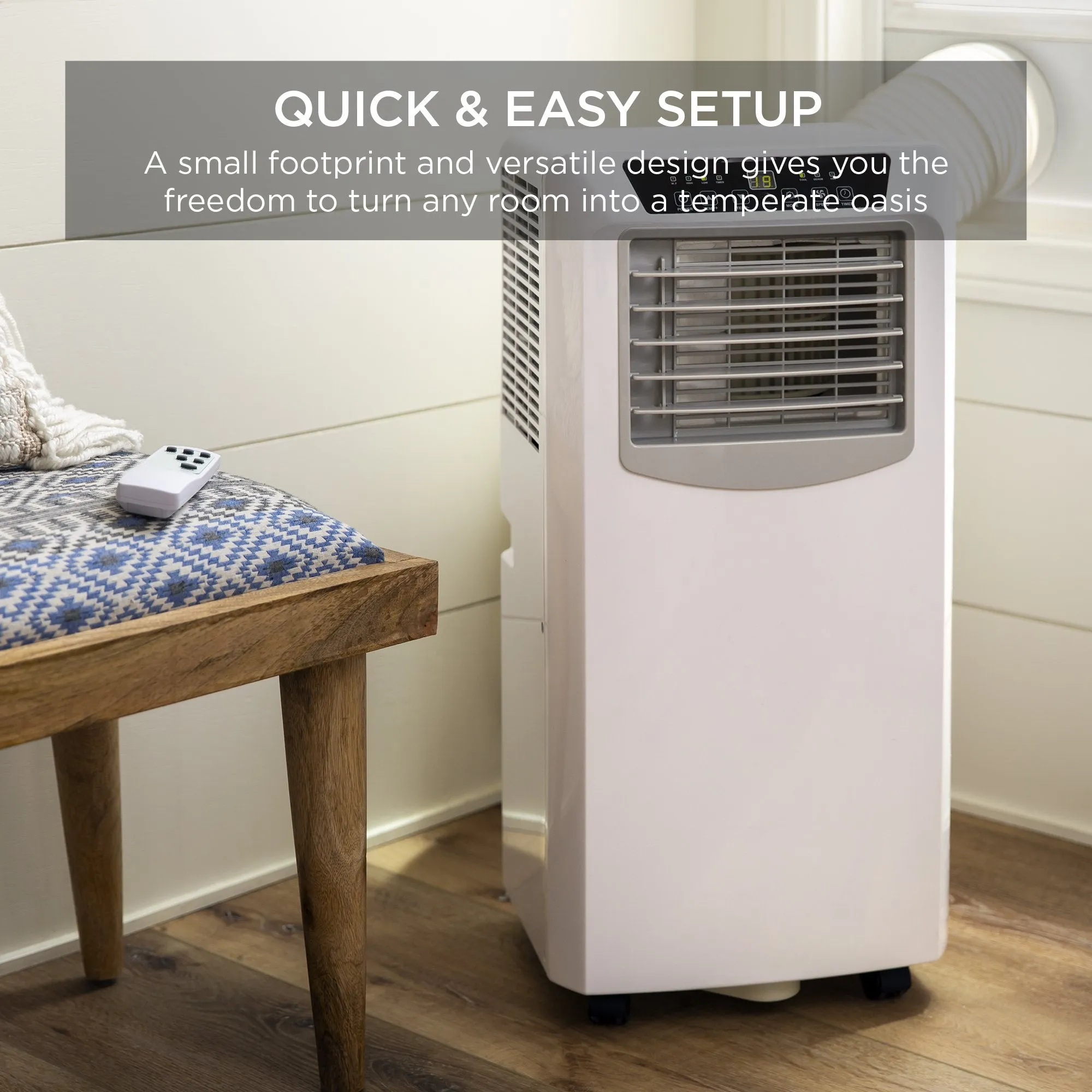 3-in-1 10,000 BTU Air Conditioner Fan Dehumidifier for Up to 200 Sq. Ft.