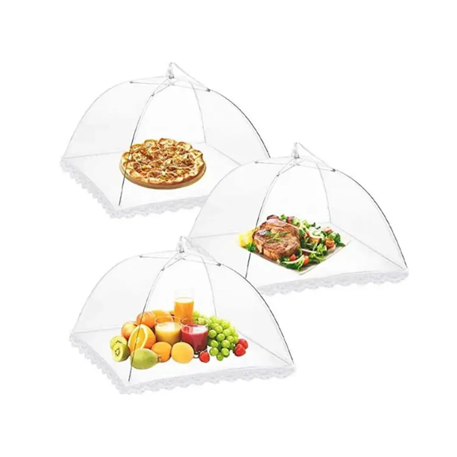 7179 UMBRELLA FOOD COVERS MESH NET KITCHEN UMBRELLA PRACTICAL HOME USING FOOD COVER