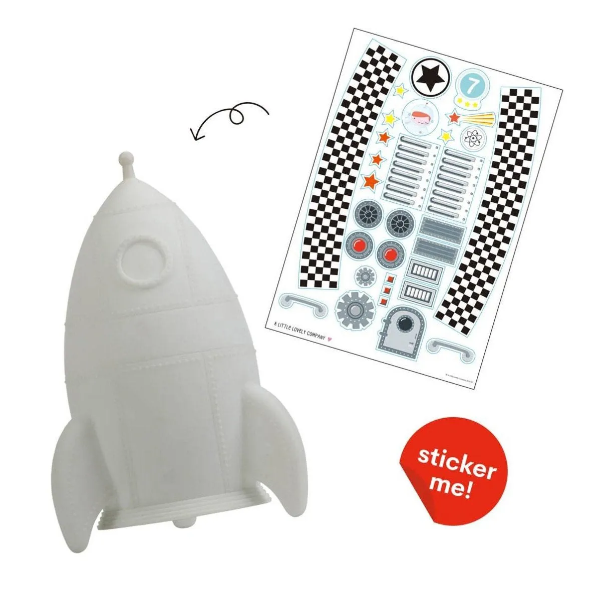 A Little Lovely Company Night Light Rocket