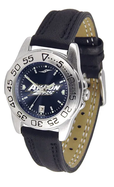 Akron Zips Sport Leather Ladies Watch - AnoChrome