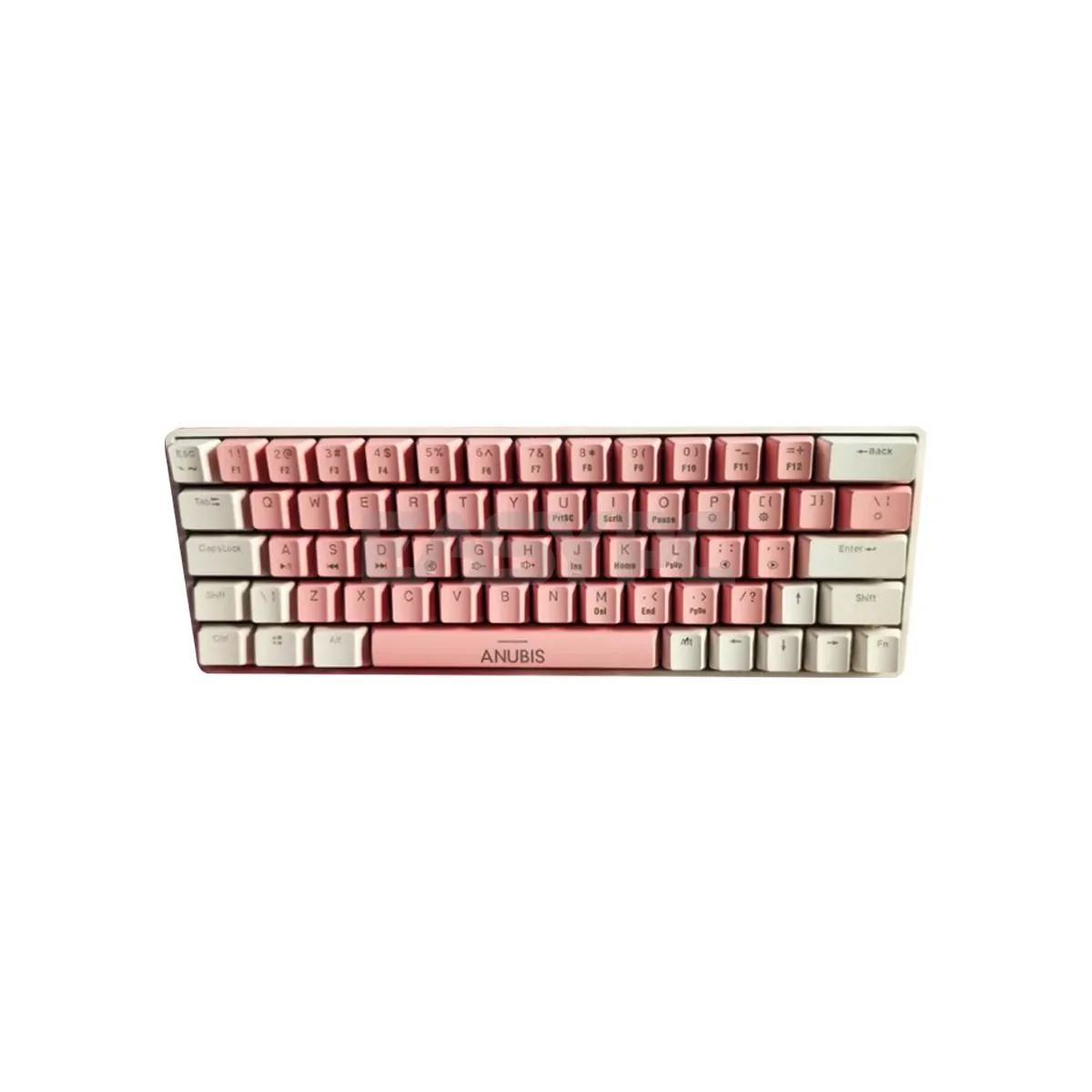 Anubis AG64 RGB Hotswappable Gaming Mechanical Keyboard Pink White