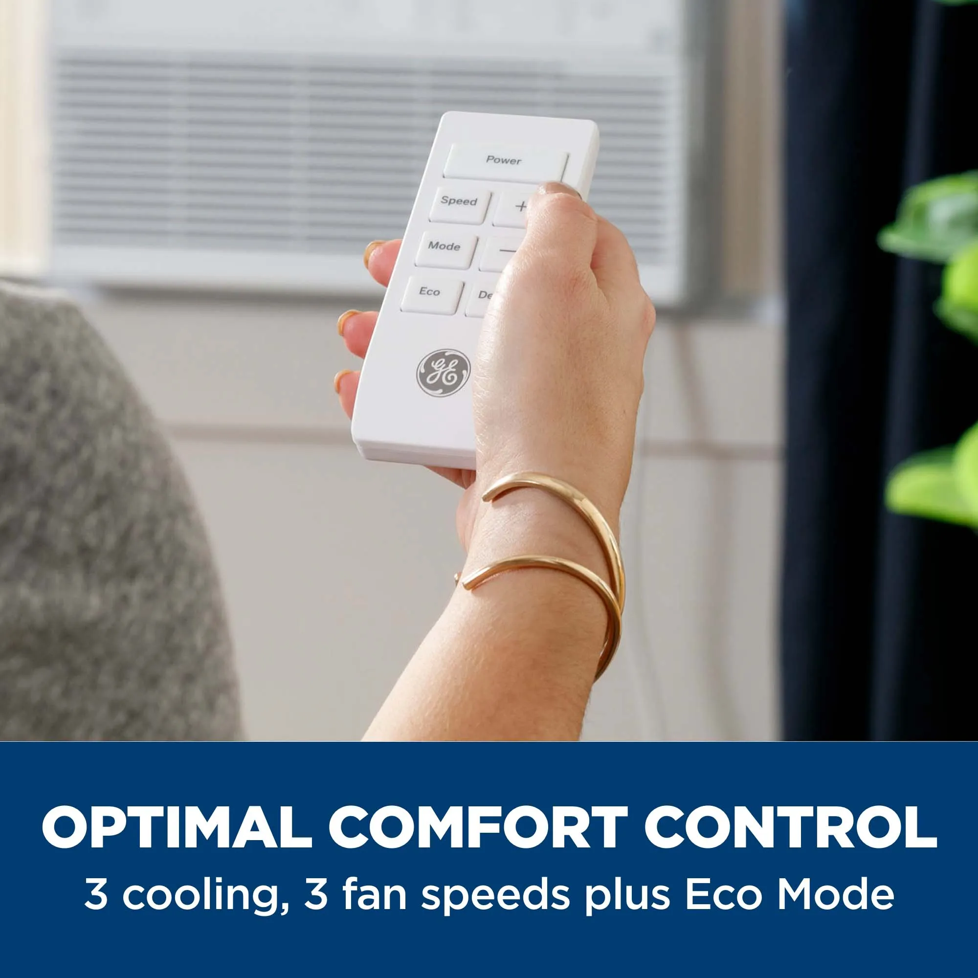 AWCS12WWF GE® 12,000 BTU Smart Electronic Window Air Conditioner for Large Rooms up to 550 sq. ft.