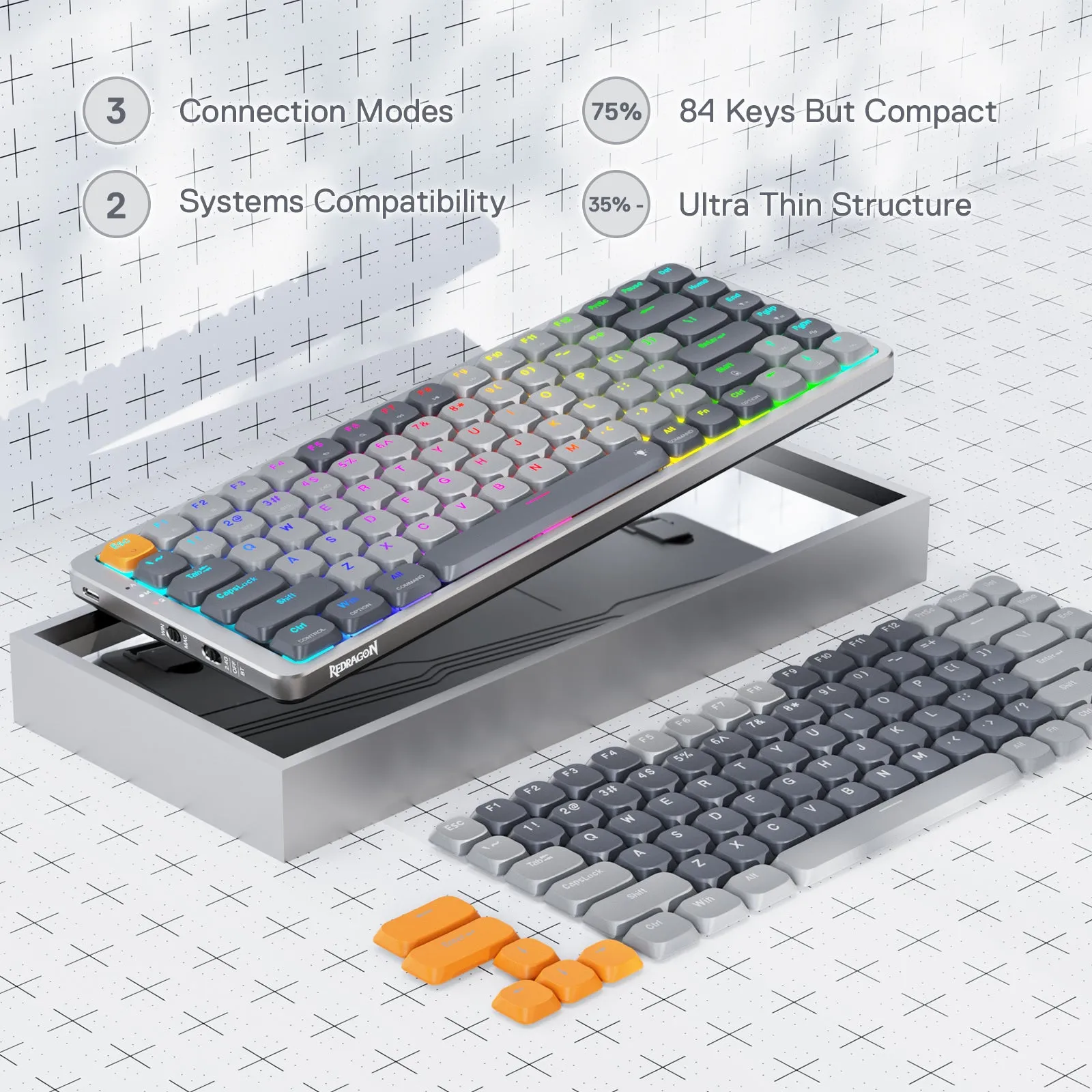 AZURE K652 Wireless Mechanical Keyboard for Mac