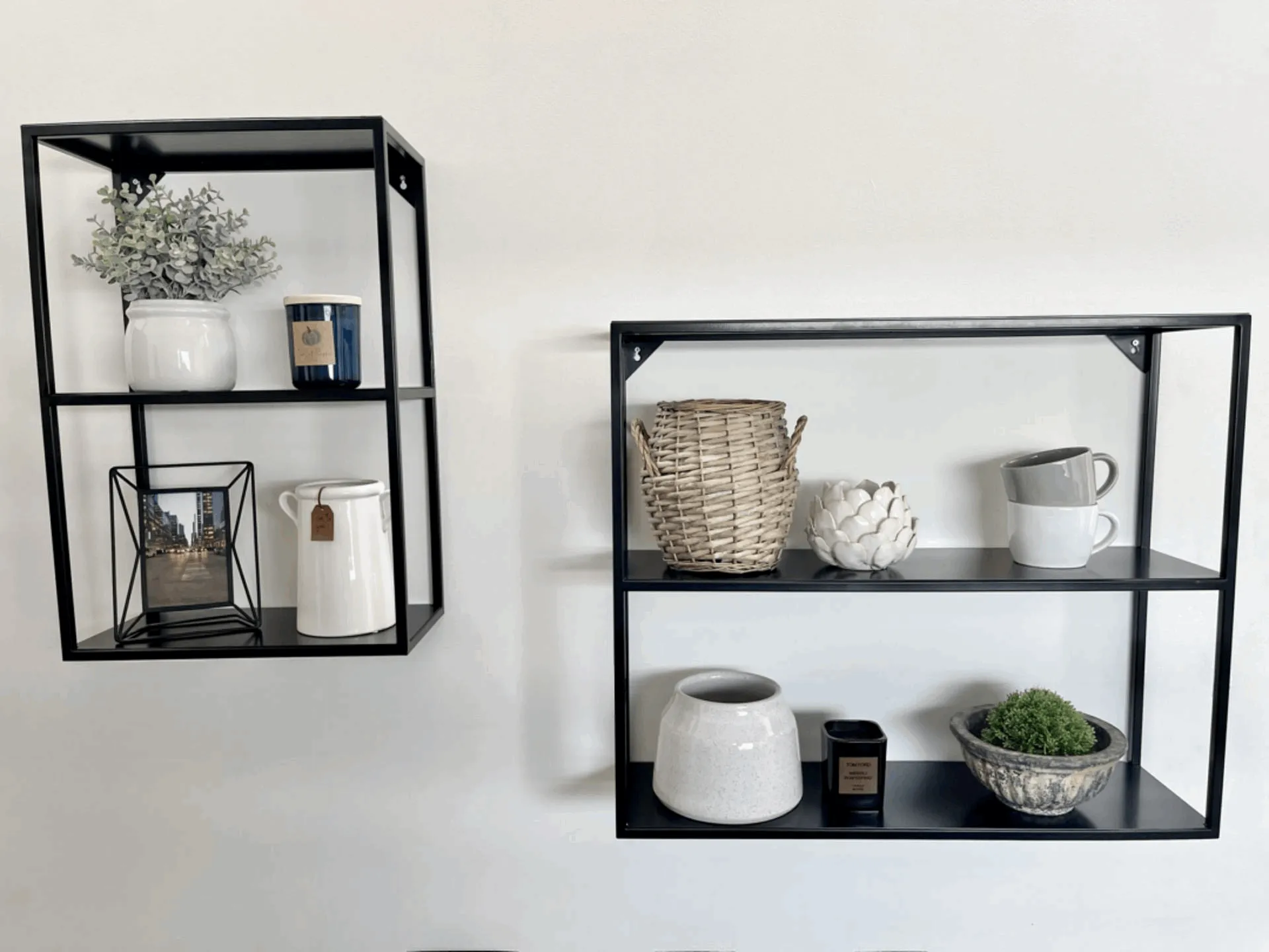 Black Metal Wall Shelf Small