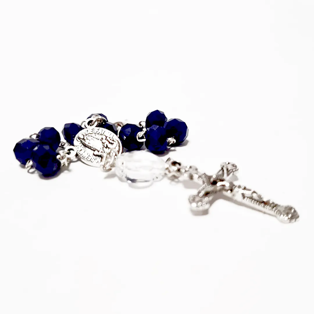 Blue Crystal Decade Rosary