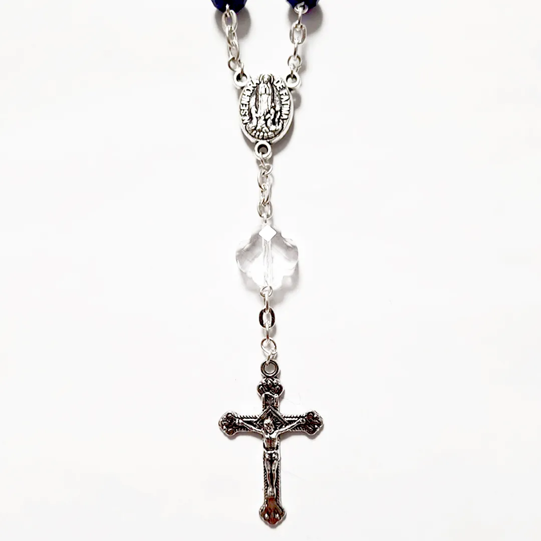 Blue Crystal Decade Rosary