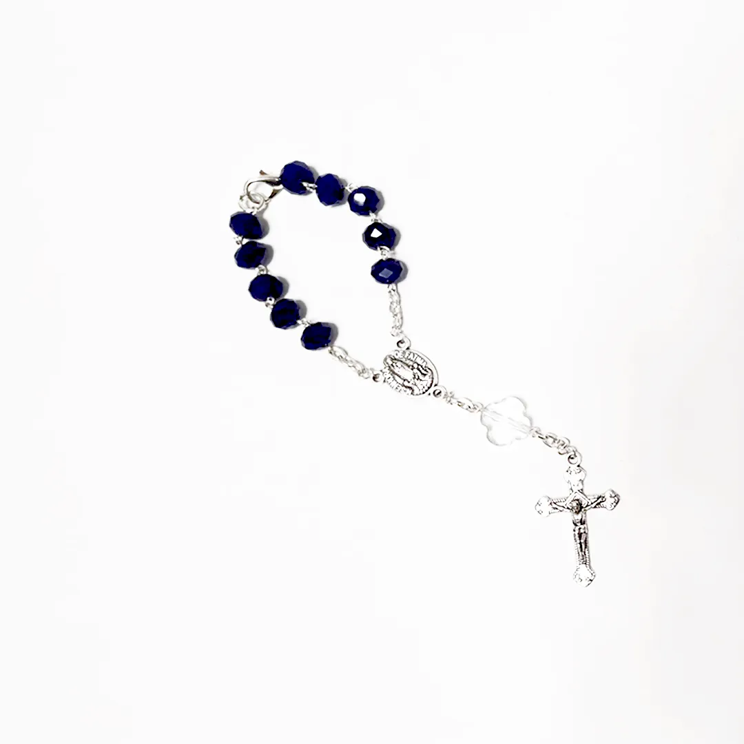 Blue Crystal Decade Rosary