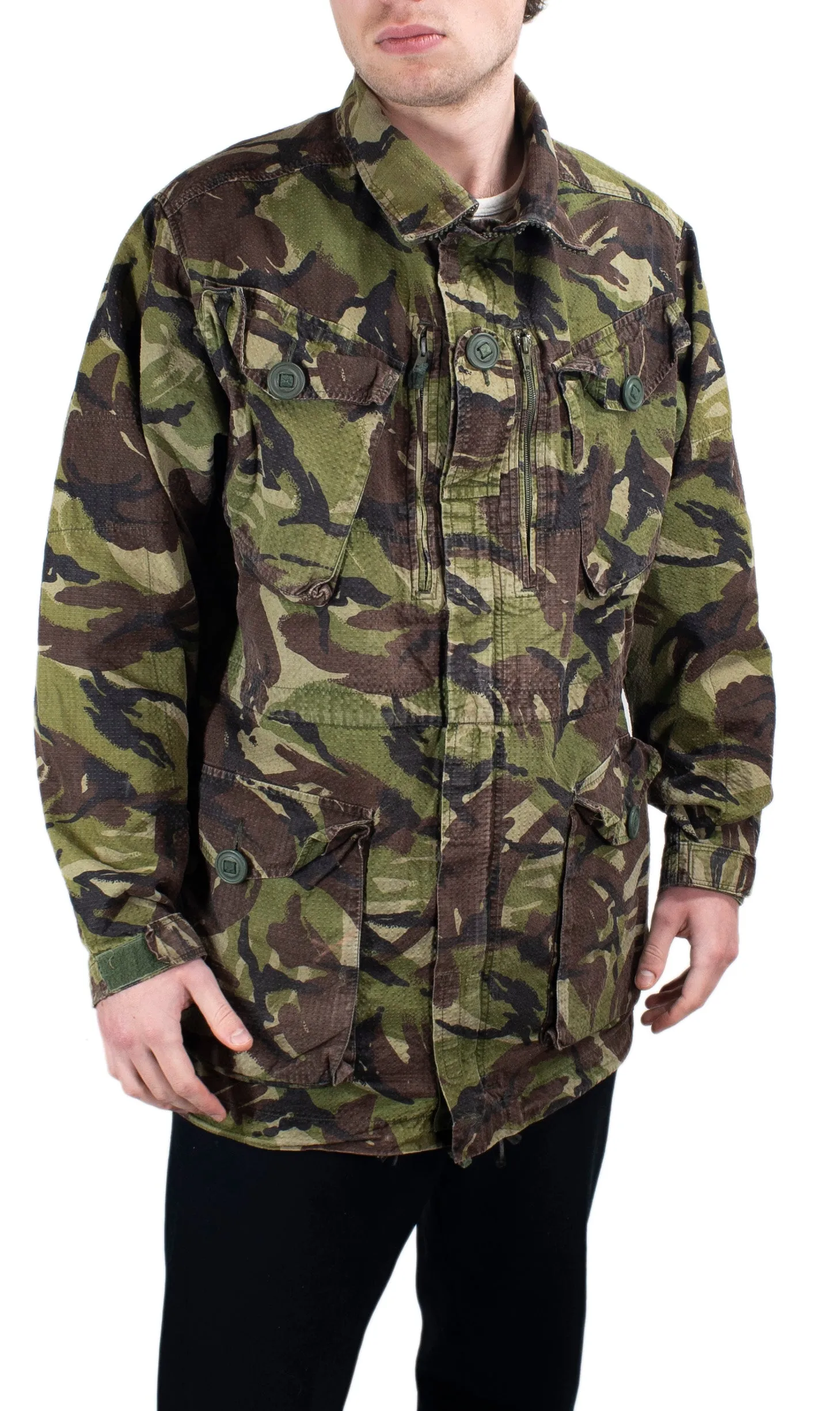 British Soldier 95 DPM Woodland Camouflage Rip-Stop Jacket - DISTRESSED RANGE