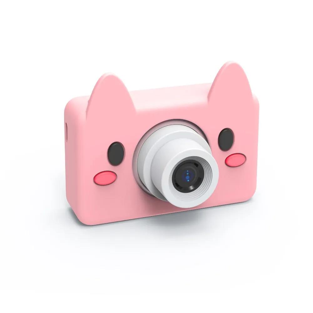 Cartoon Animals Kid Digital Camera 2 Inch Screen HD 8MP with 32g Micro SD Card For Children Brithday Gift