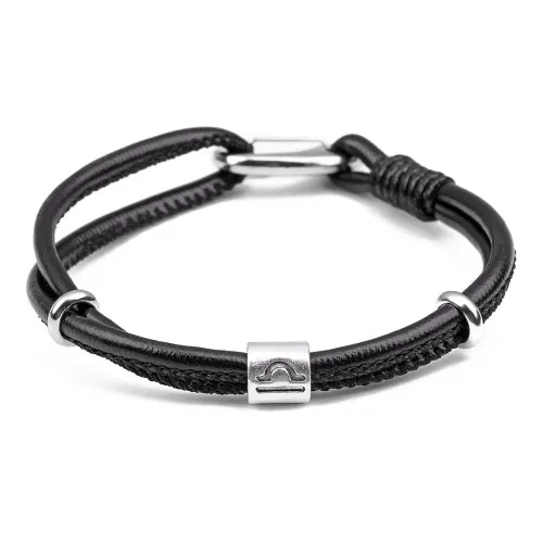 Classy Men Zodiac Leather Bracelet