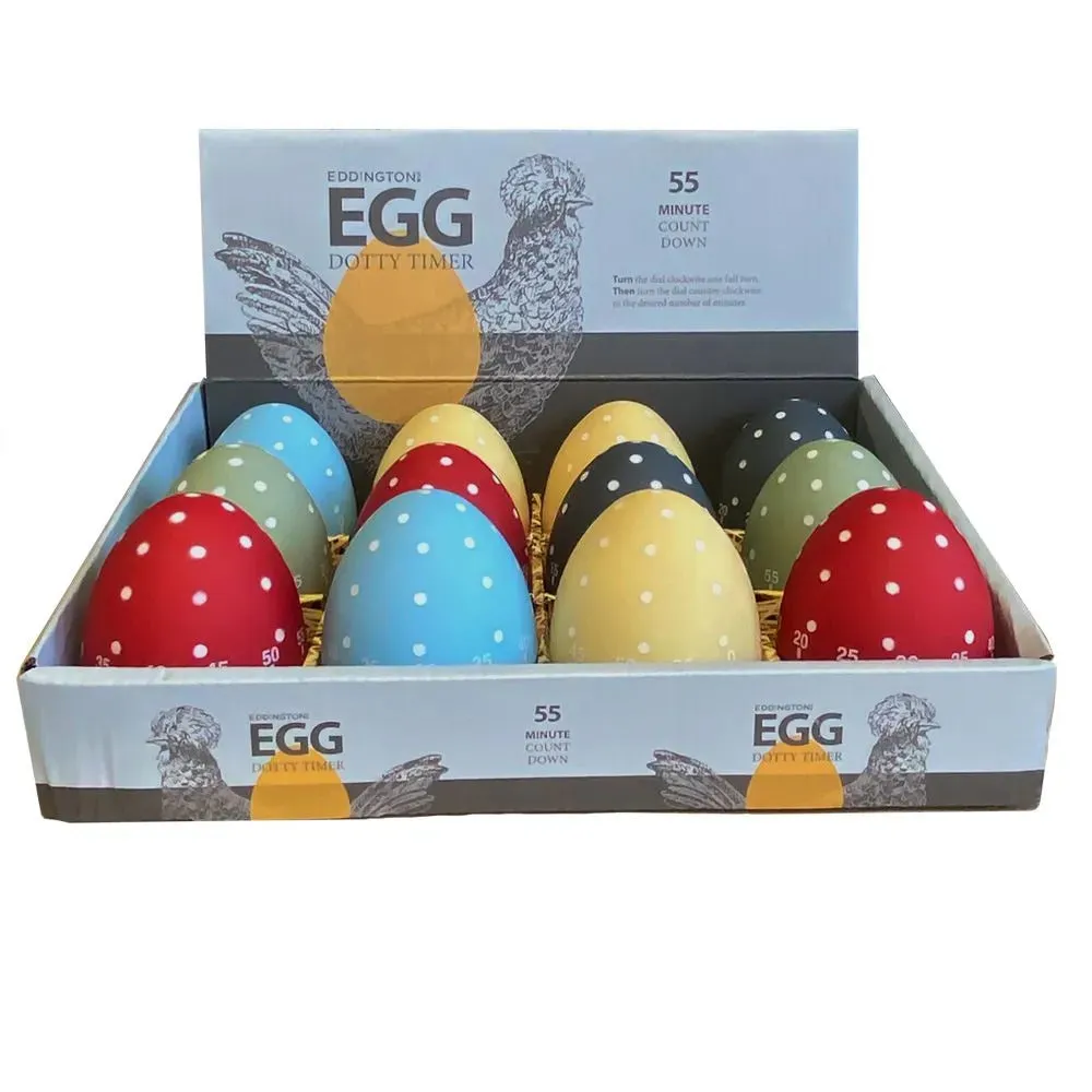 Eddingtons Soft Touch Dotty Egg Timer Assortment