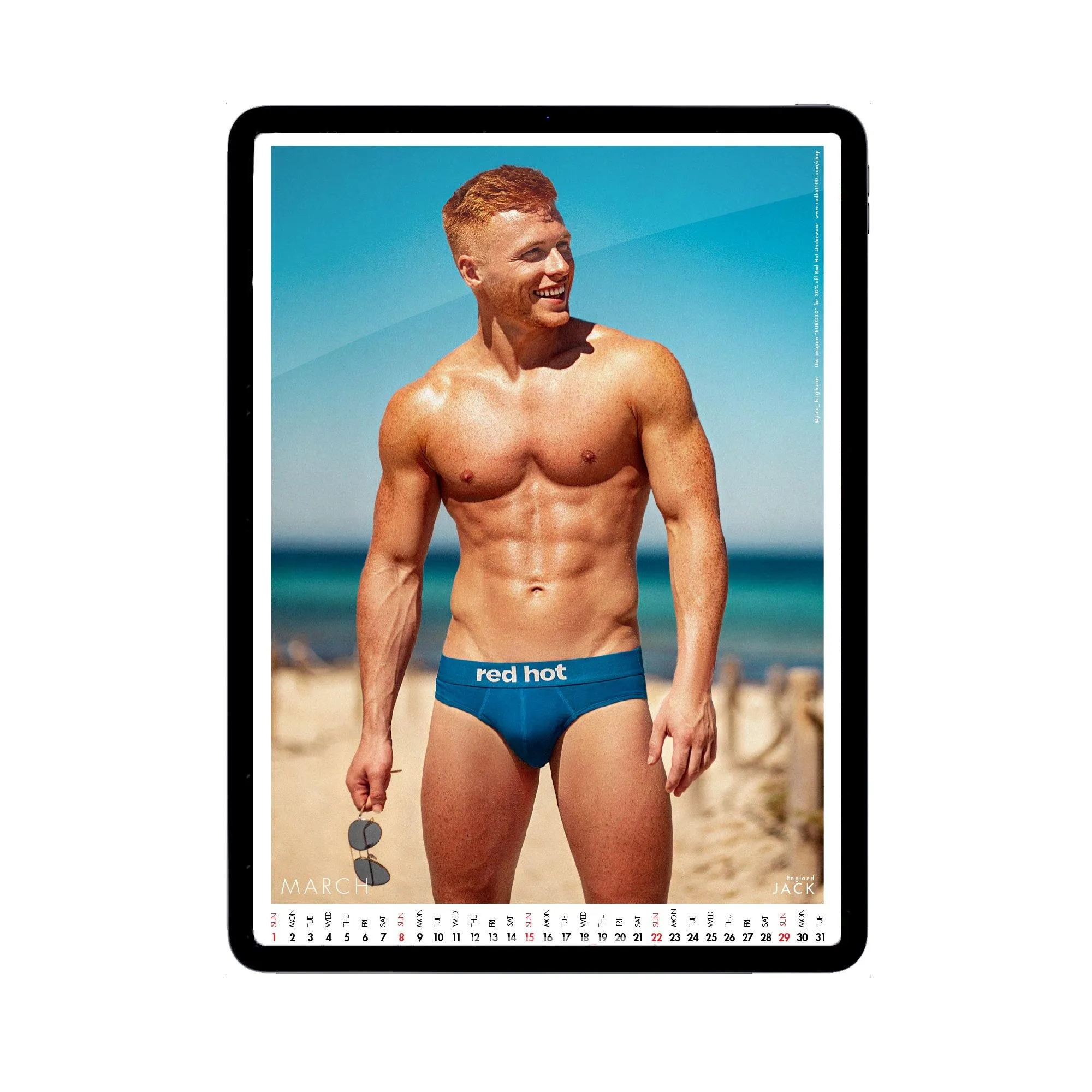 European Boys Digital Calendar