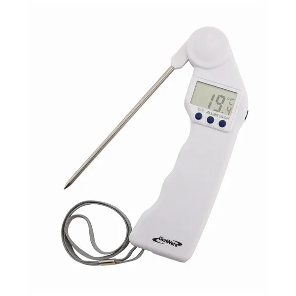 Genware Folding Probe Pocket Thermometer