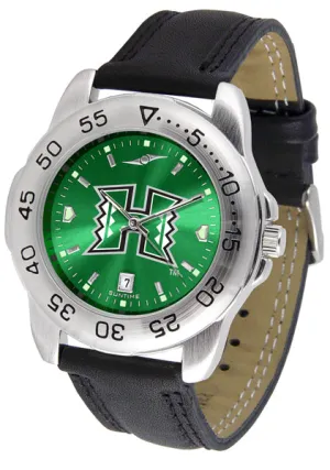 Hawaii Warriors Sport Leather Men’s Watch - AnoChrome