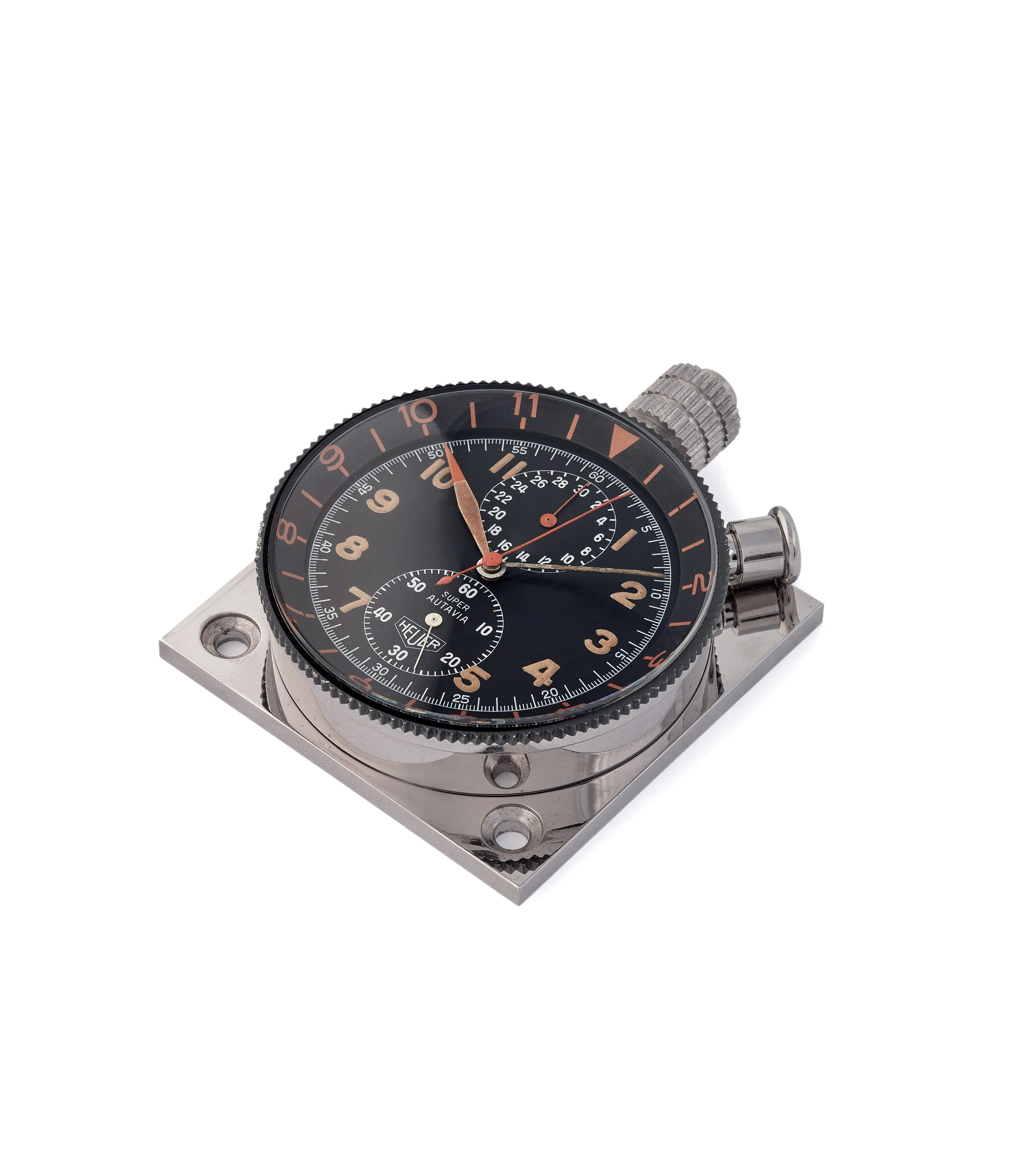 Heuer Super-Autavia Dashboard Timer | Complete Set with All Accessories