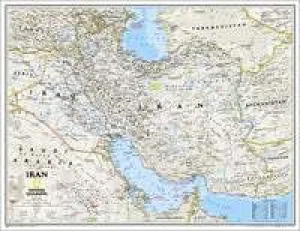 Iran Wall Map by National Geographic (2010)