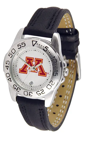 Minnesota Gophers Sport Leather Ladies Watch