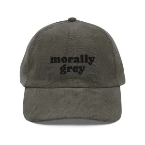 Morally Grey Vintage Corduroy cap