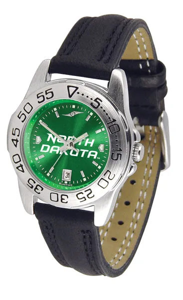 North Dakota Sport Leather Ladies Watch - AnoChrome