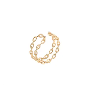 "All About Basics" Double Line Chain Ear Cuff Medium size