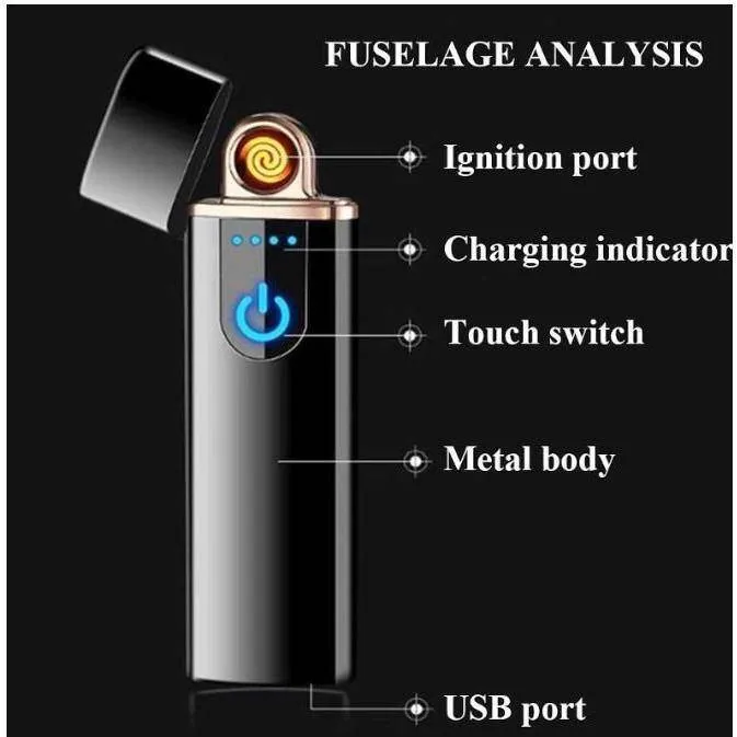 Rechargeable electronic windproof lighter (No Gas needed!)