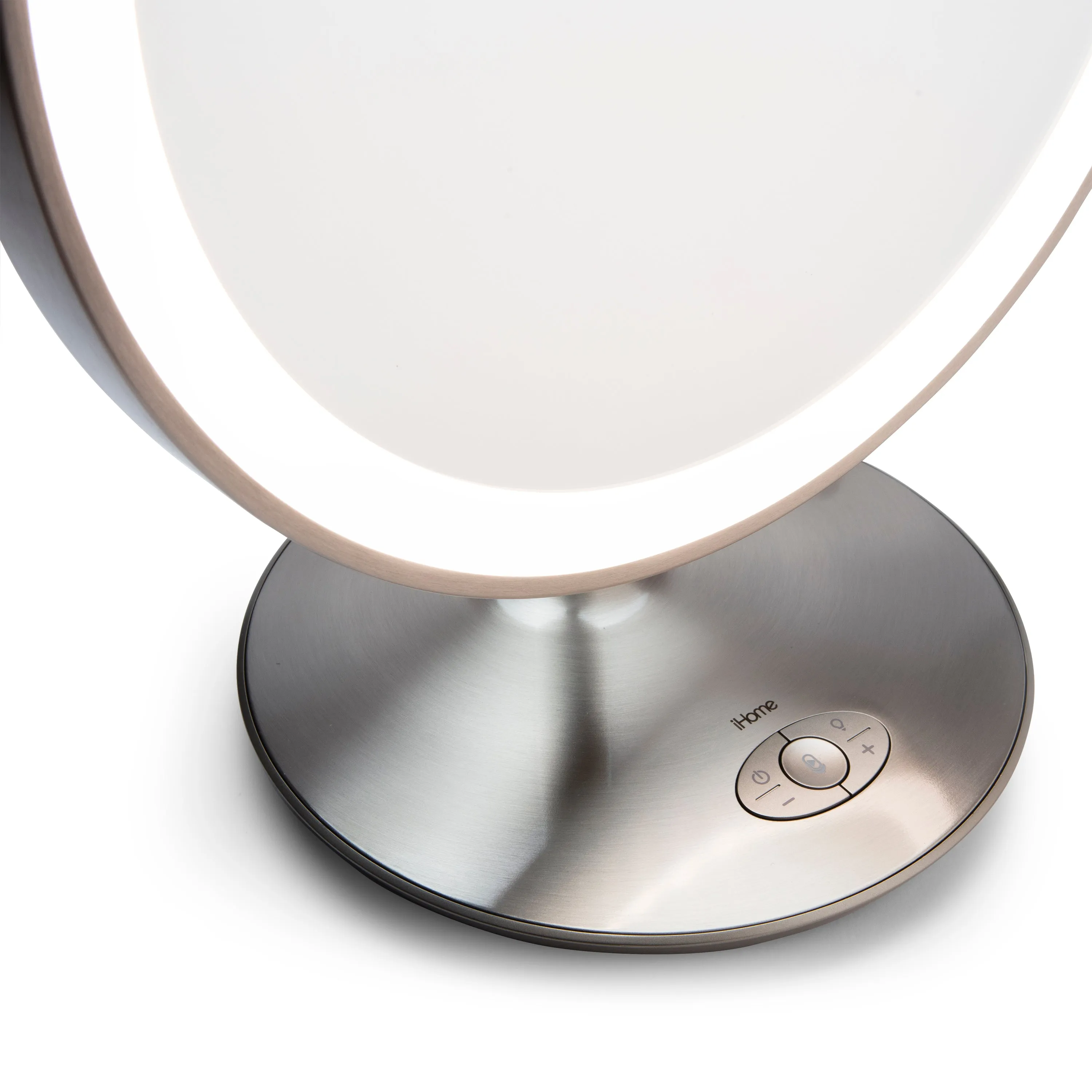 Rechargeable Vanity Speaker with Bluetooth, Speakerphone, USB Charging, and 10x Detail Mirror