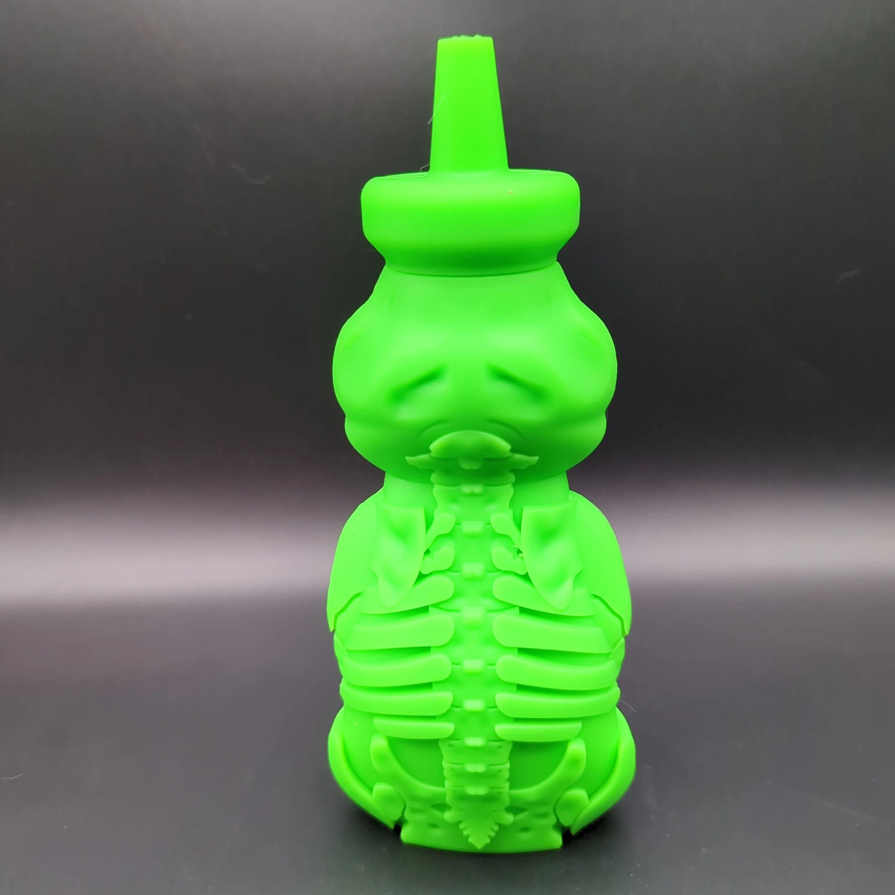 Silicone Honey Bear Skeleton Bubbler - 8.5 | 14mm