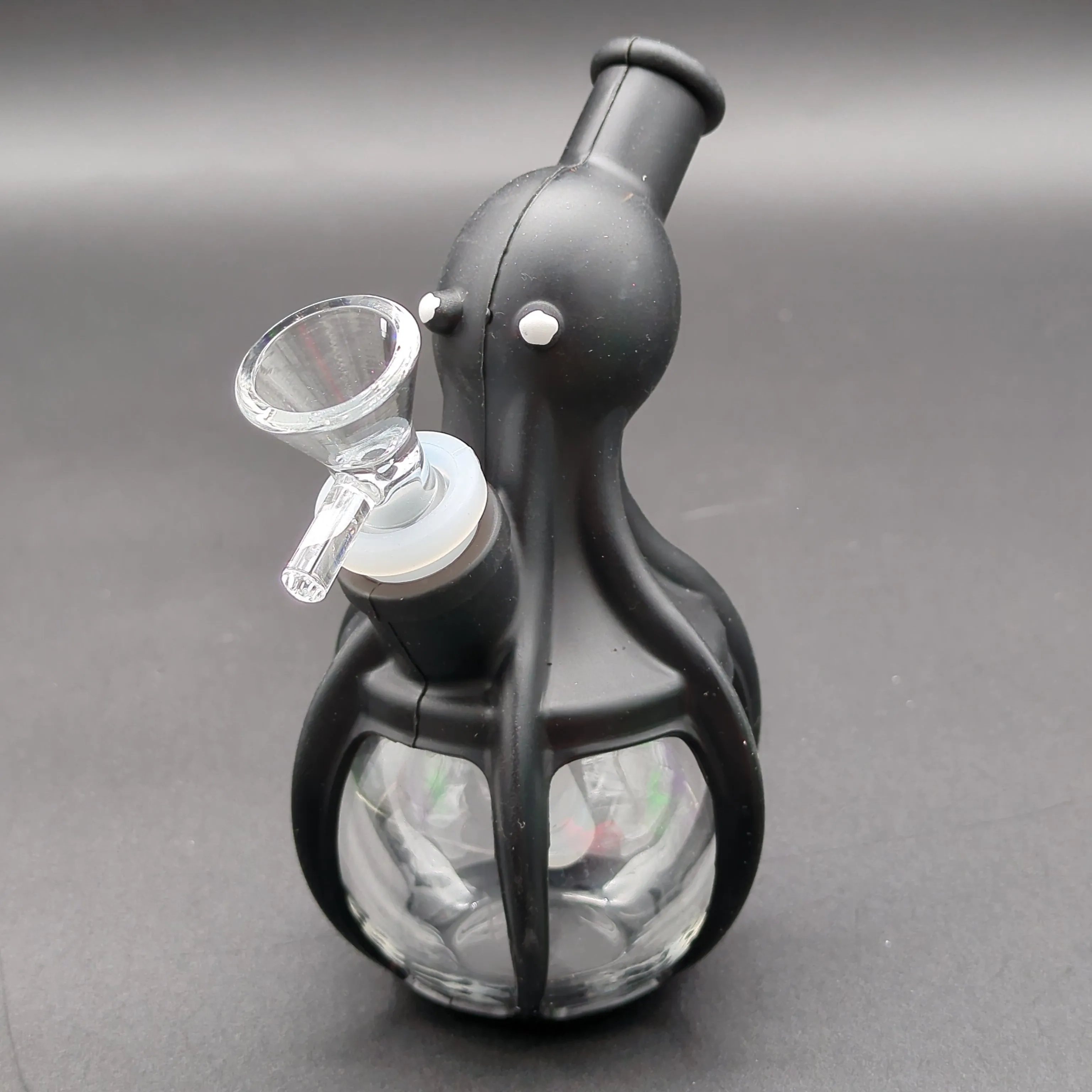 Silicone Wrapped Glass Octopus Bong