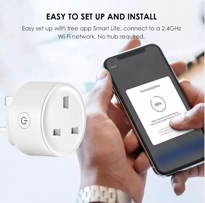 Smart Plug - WiFi Control, Timer And Voice Control