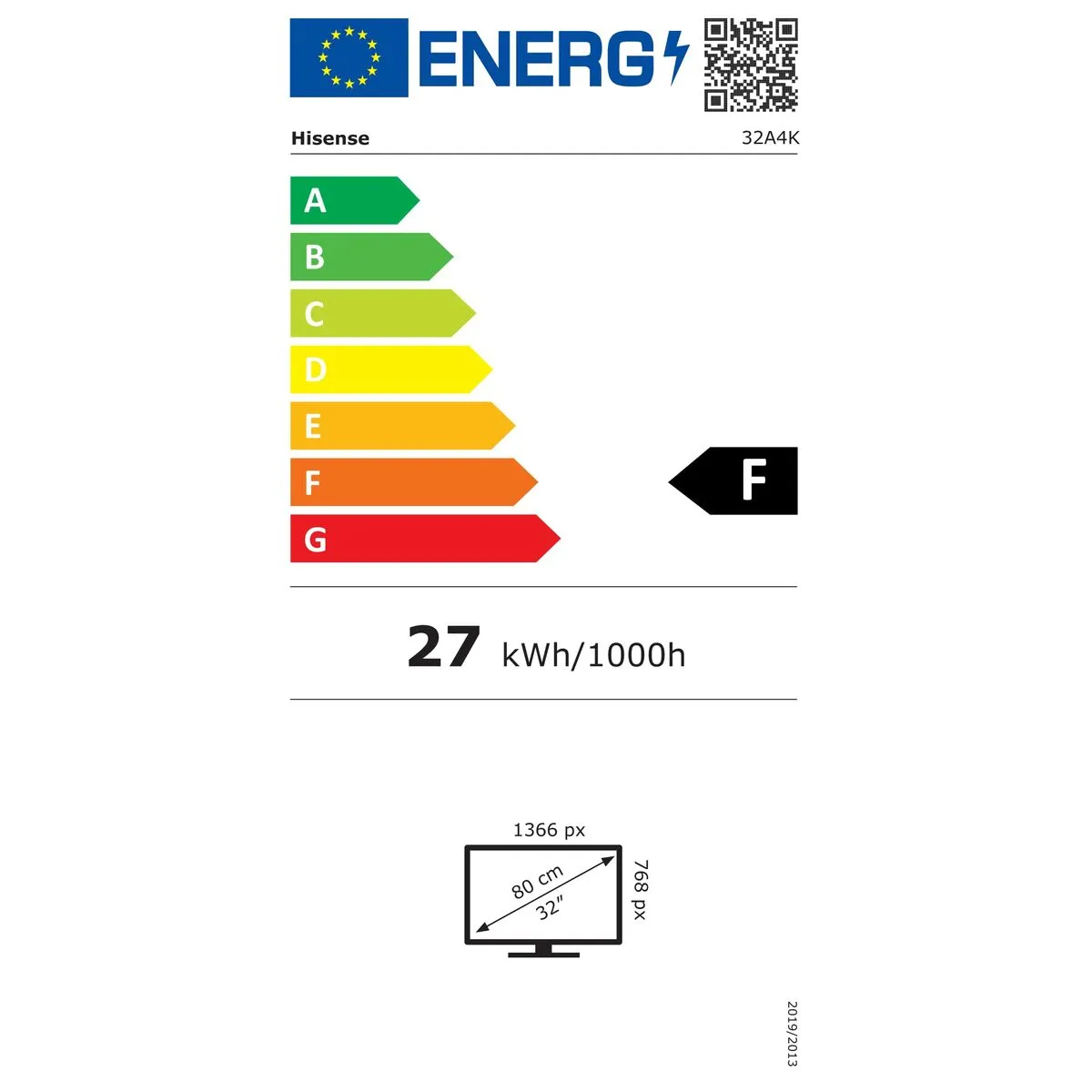 Smart TV Hisense 32A4K 32" Wi-Fi HD DLED LED