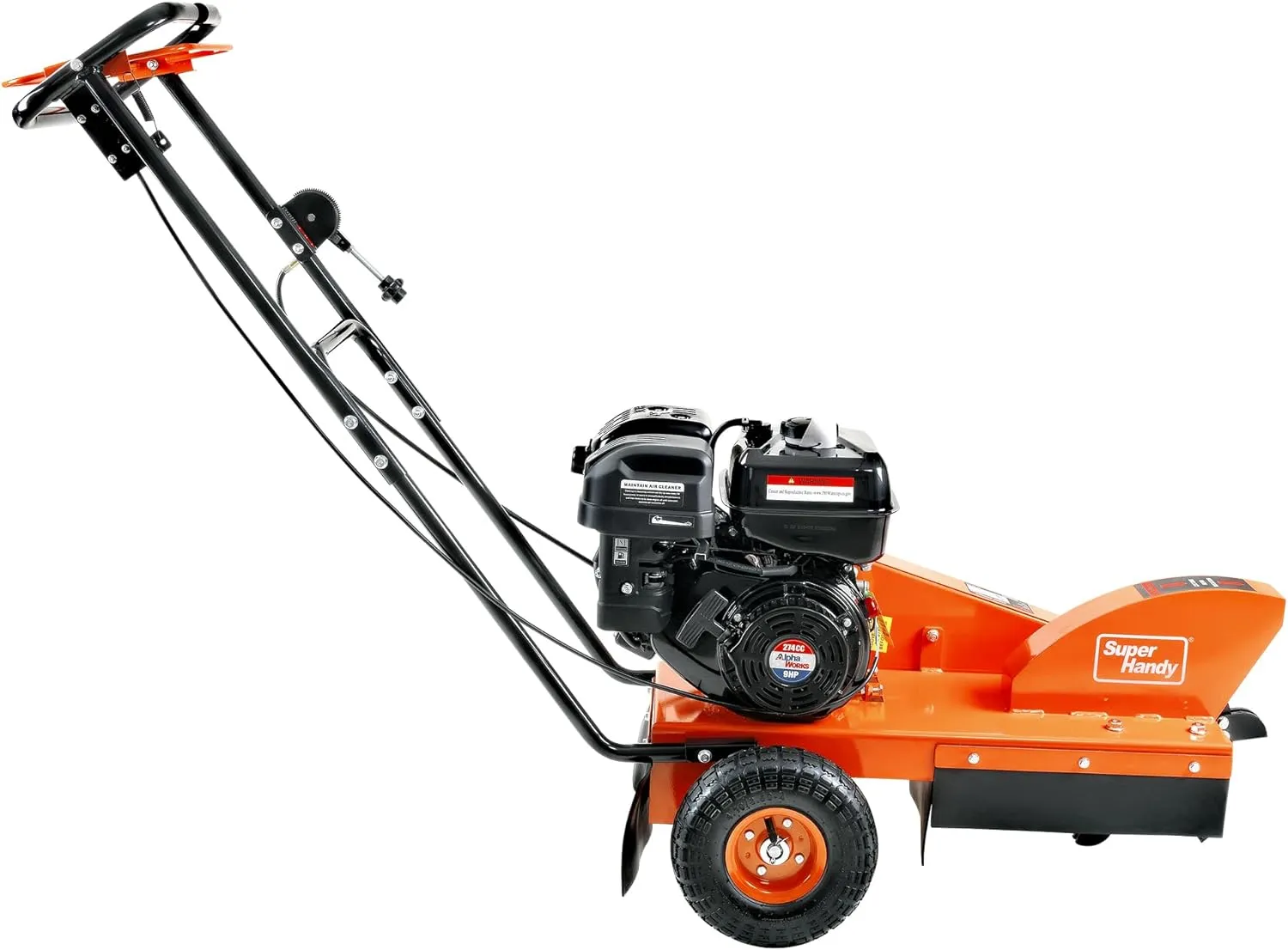 Super Handy GUO110 Stump Grinder Gas 9 HP Alphaworks Engine with 12" Blade and 6 Carbide Teeth Direct Drive New