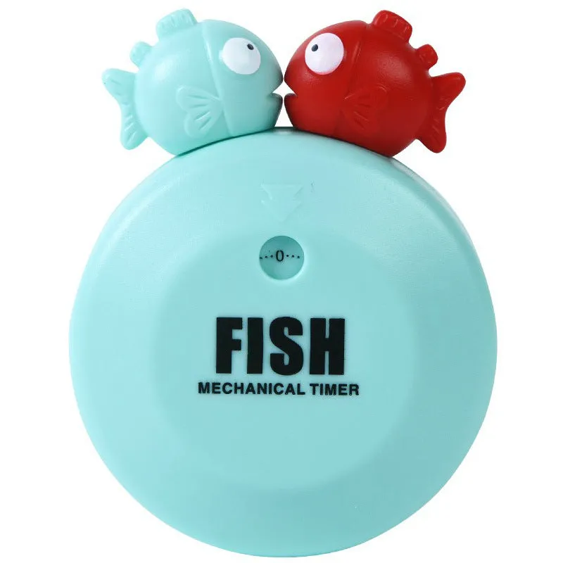 Timer Bubble Fish  Magnet Adsorption Mechanical Clockwork Kitchen Baking Timer