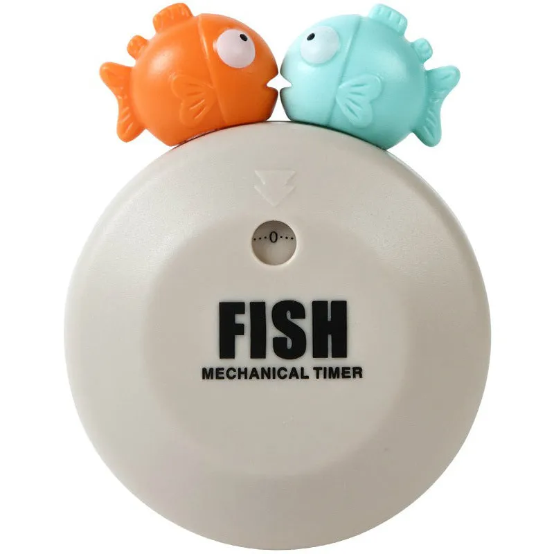 Timer Bubble Fish  Magnet Adsorption Mechanical Clockwork Kitchen Baking Timer