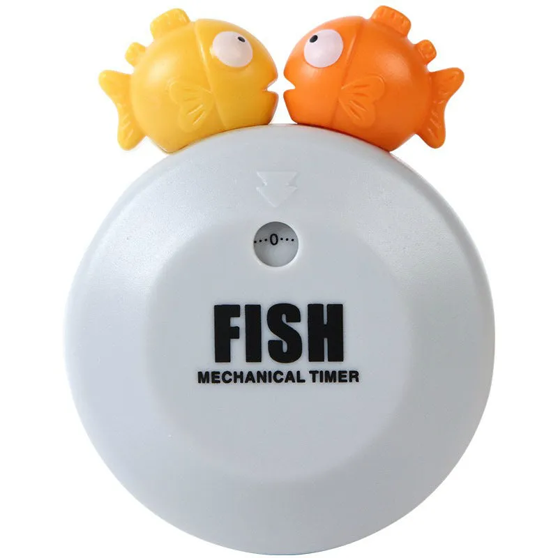 Timer Bubble Fish  Magnet Adsorption Mechanical Clockwork Kitchen Baking Timer