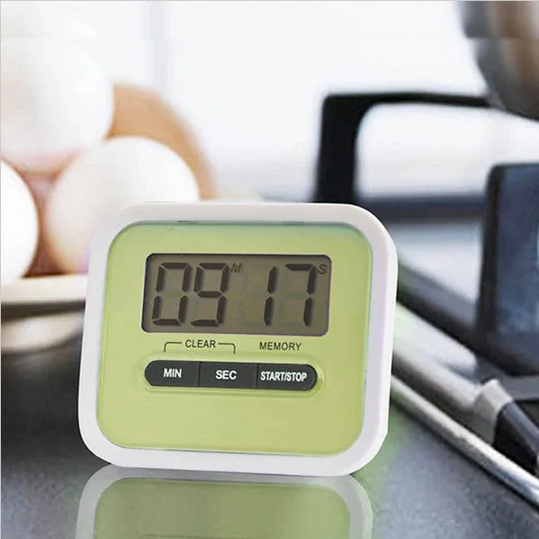 Timer Multi-Function  with Bracket Magnet  Green Timer