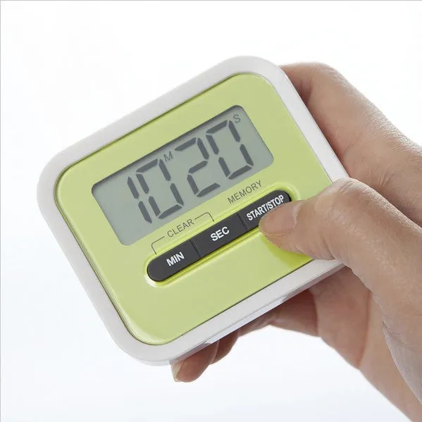 Timer Multi-Function  with Bracket Magnet  Green Timer