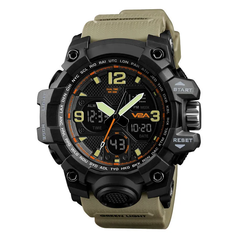 V2A Mudmaster Multi-function Chronograph Analog-Digital Sports Watch