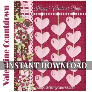 Valentine Candy Countdown PRINTABLE