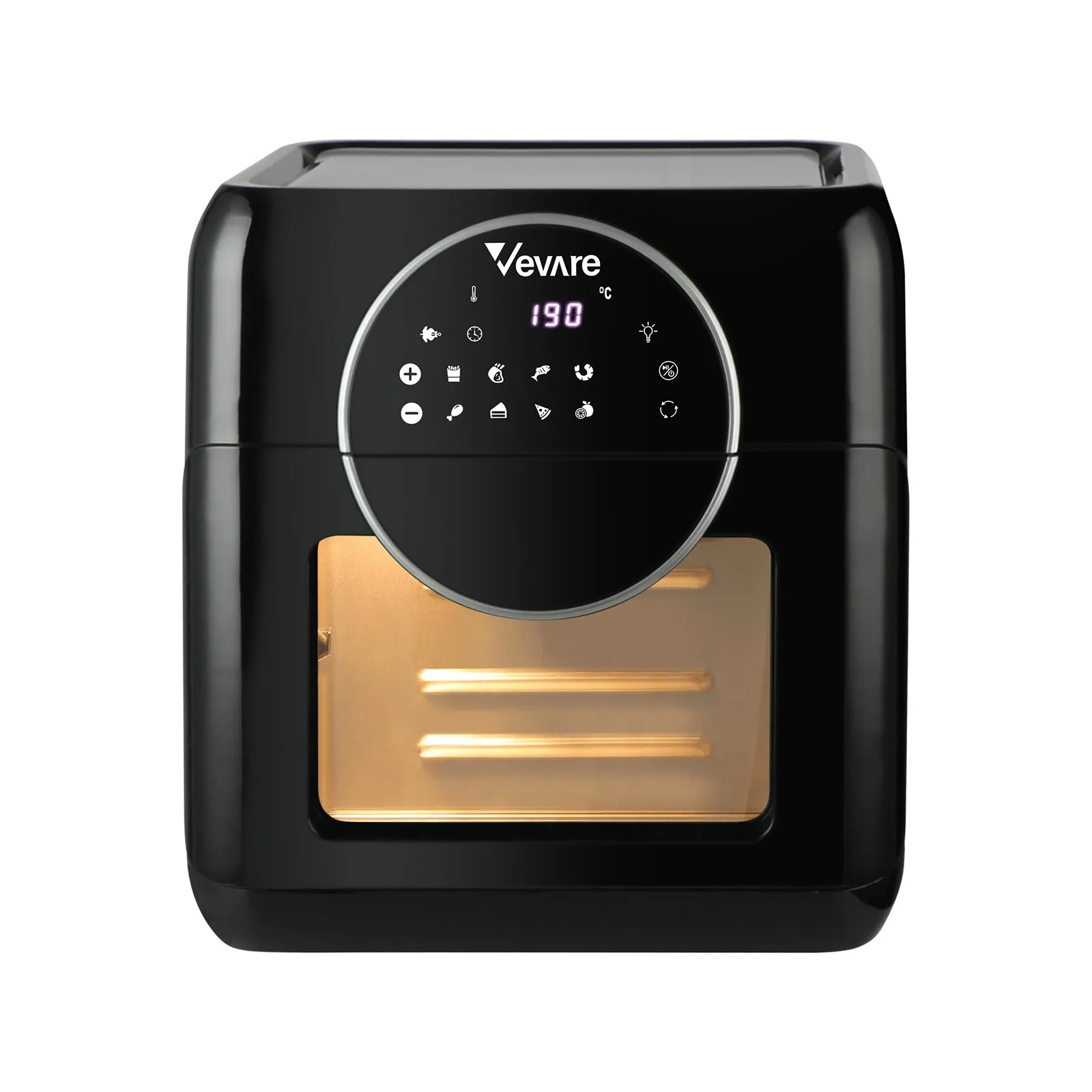 Vevare Air Fryer 10L LCD Fryers Low Fat Oven Airfryer Kitchen Cooker 1500W